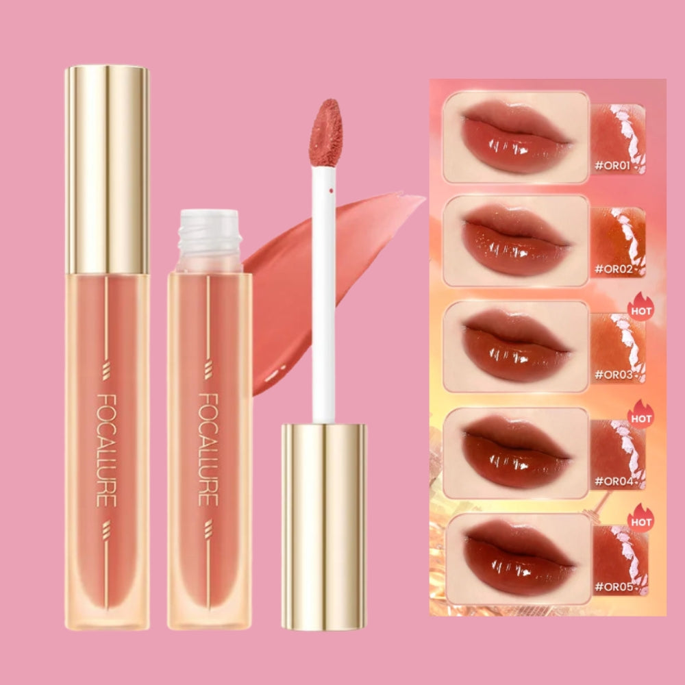 Focallure High Pigmented Glasting Lip Tint Dewy Effect
