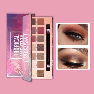 Focallure Shimmer Matte Tropical Vacation Eye Shadow Palette