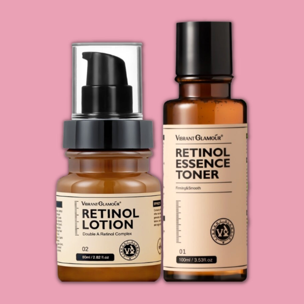 Retinol Lotion and Retinol Essence Toner Skincare Set