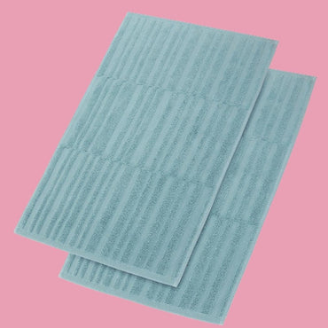 100% Cotton Bath Mats Floor Towel Sets Non-Slip Rug Pad