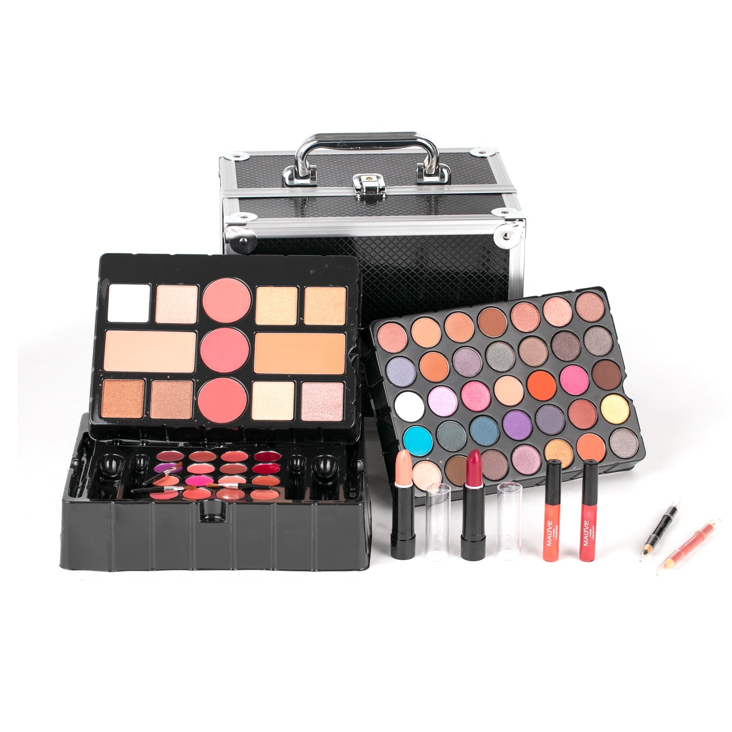 Portable Professional 35 Color Eyeshadow Blush Cosmetic Foundation Face Powder Makeup Sets Eye Shadows Palette