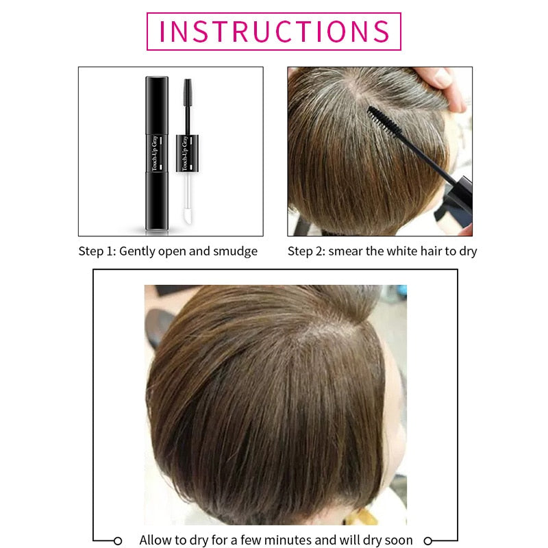 Double Ends Instant Cover-Up Cream Hair Dye Stick