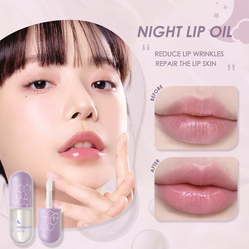 Focallure Pure Moisturizing Natural Lip Oil Daily and Night