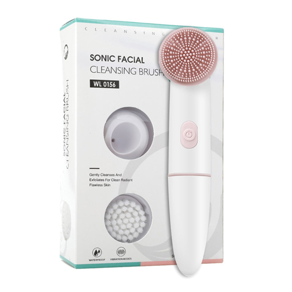 Sonic Facial Cleansing Brush Device