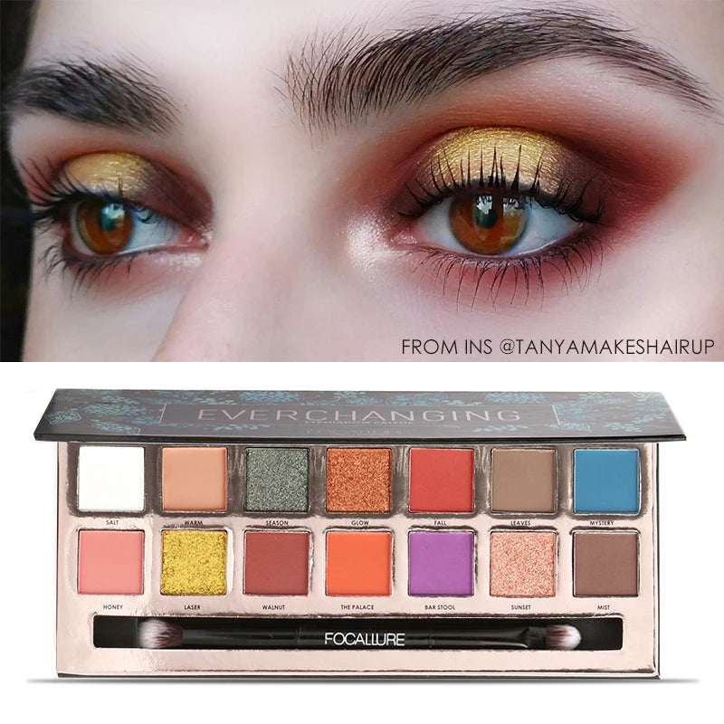 Focallure Shimmer Matte Tropical Vacation Eye Shadow Palette