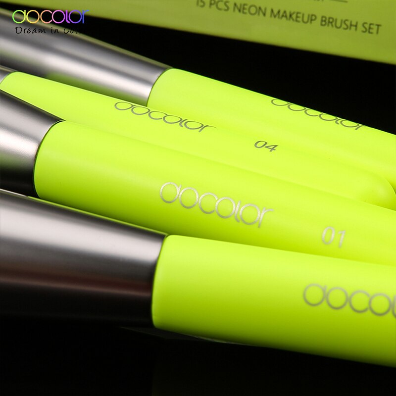 Neon Makeup Professional Synthetic Hair Face/Eye Brush Set