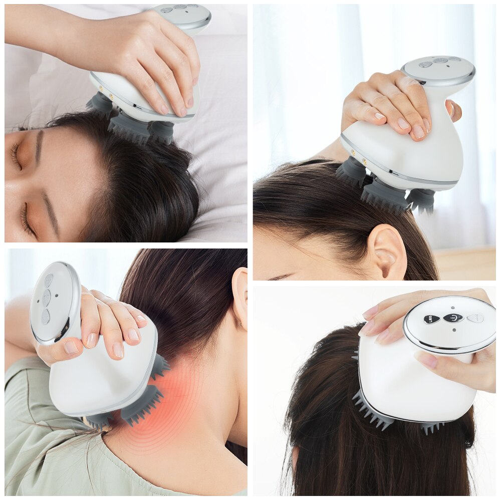 Electric Silicone Mini Head Scalp Handheld Massager