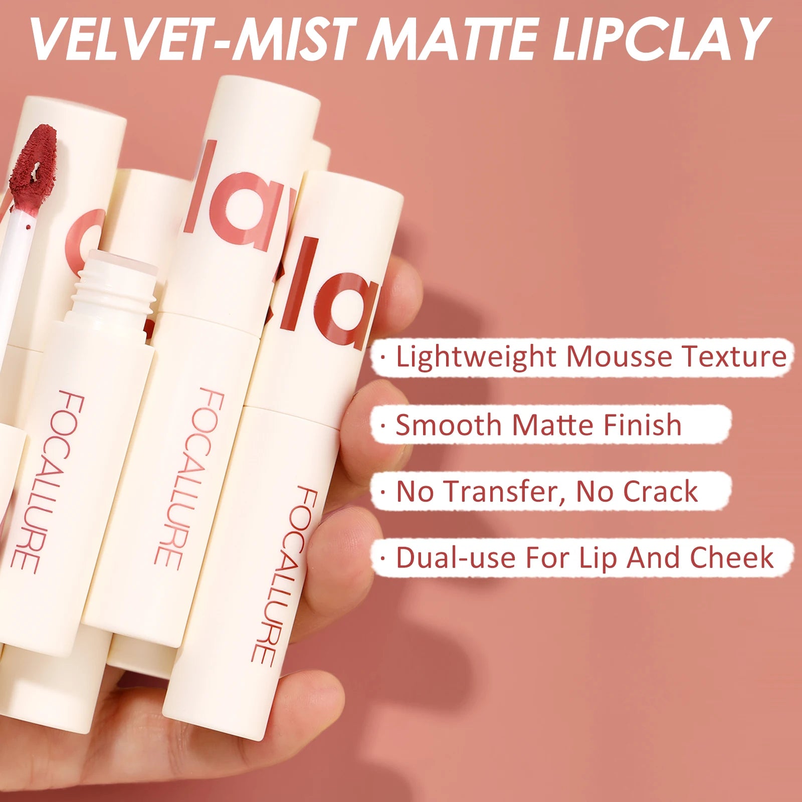 Focallure Waterproof Long-Lasting Velvet-Mist Matte LipClay