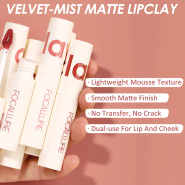 Focallure Waterproof Long-Lasting Velvet-Mist Matte LipClay