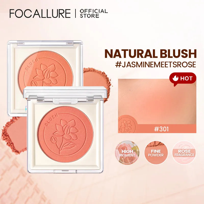 Focallure #JasminMeetsRose Waterproof Natural Blush