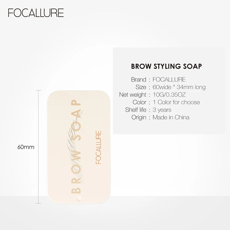 Focallure 3D Feathery Eyebrow Soap Waterproof Long-Lasting Eyebrow Gel