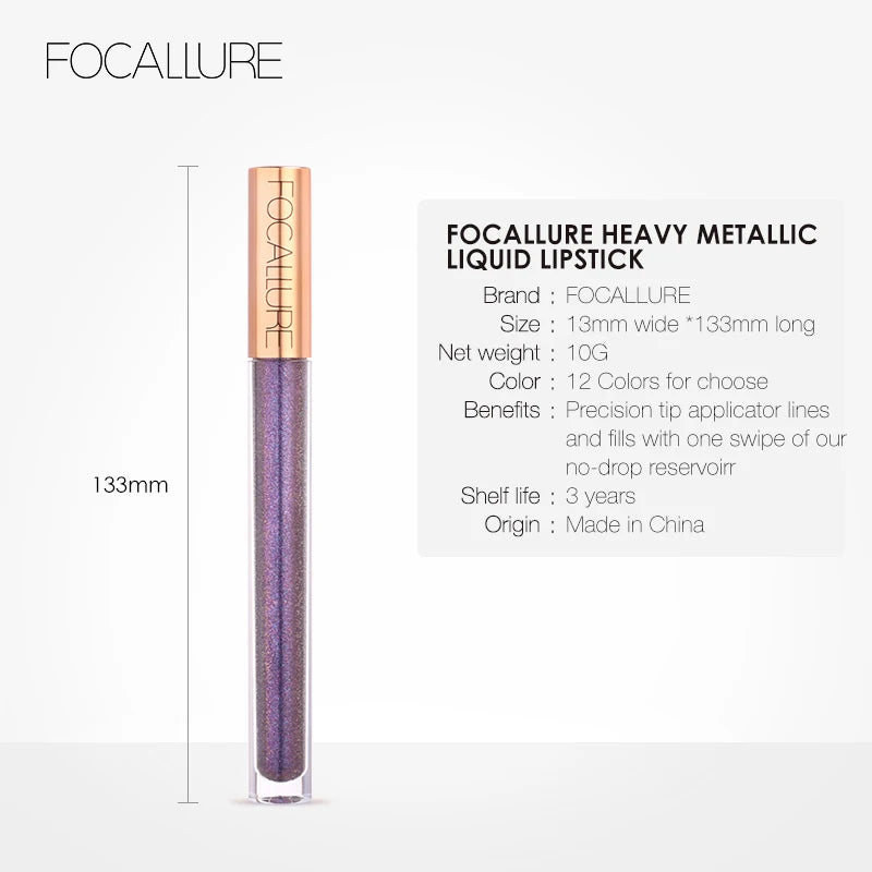 Focallure Heavy Metallic Liquid Lipstick