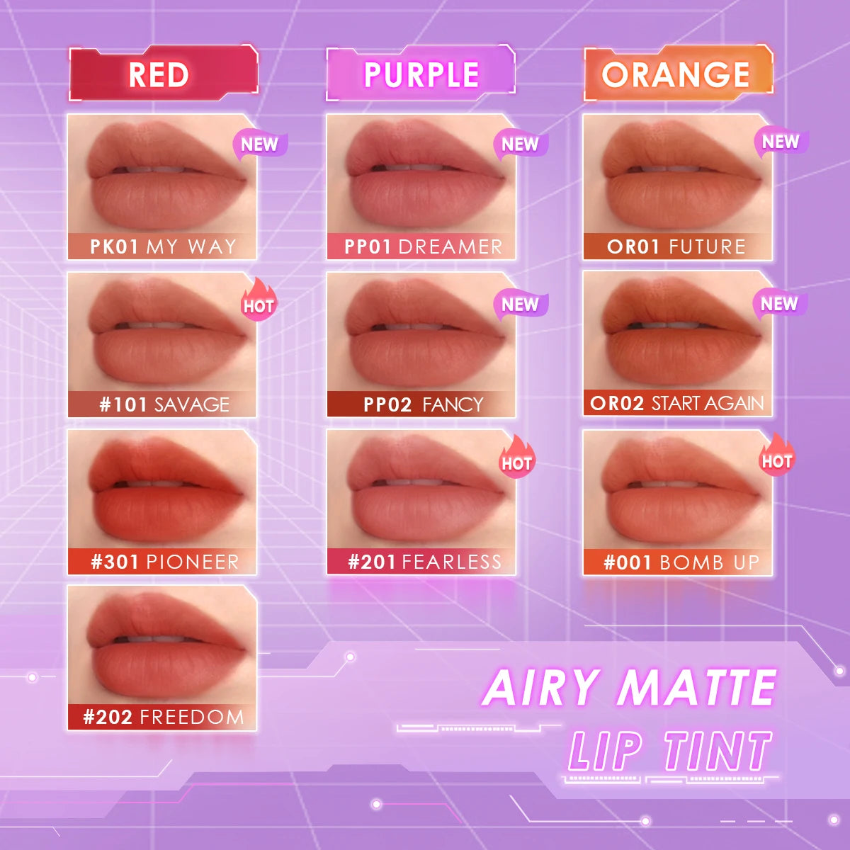 Focallure Airy Matte Lip Tint Watery to Matte Tint