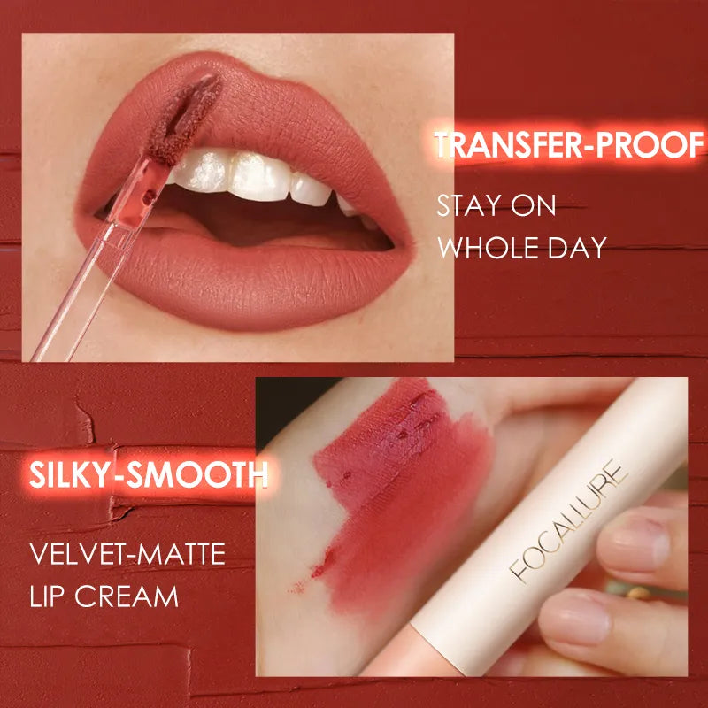 Focallure Waterproof Long-lasting Velvet Smooth Lip Glaze