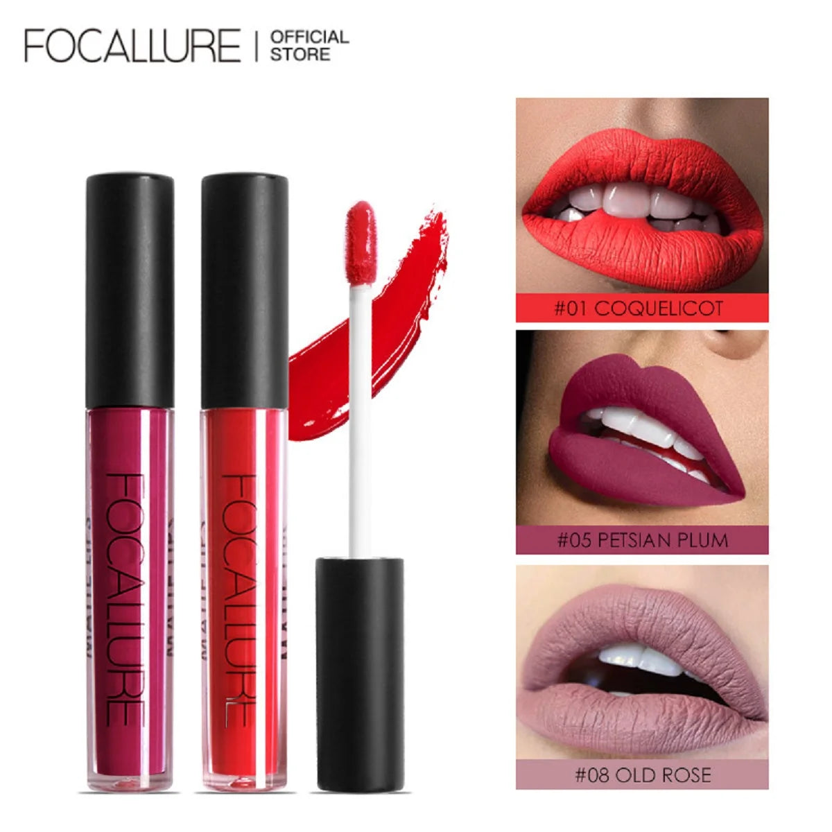 Focallure Waterproof Long-lasting Ultra Matte Liquid Lipstick