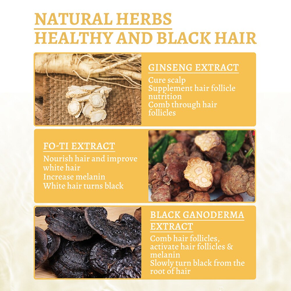 Ganoderma Nutrient Natural Hair Darkening Essence