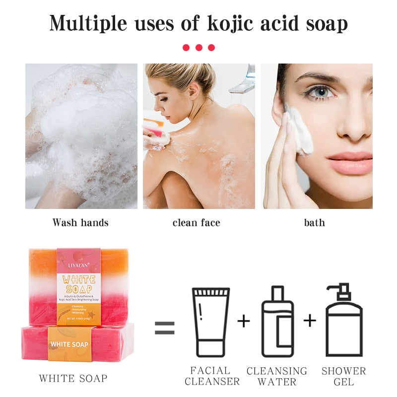 Kojic Acid Arbutin and Glutathione Brightening Soap